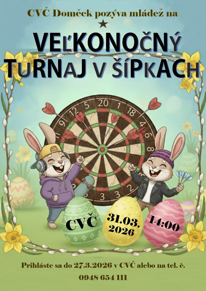 veľkonočný turnaj v&nbsp;šípkach