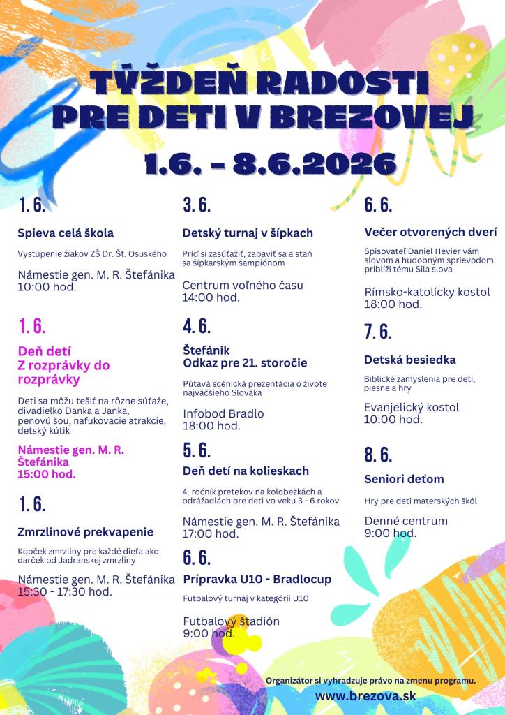 Týždeň radosti pre deti 2026