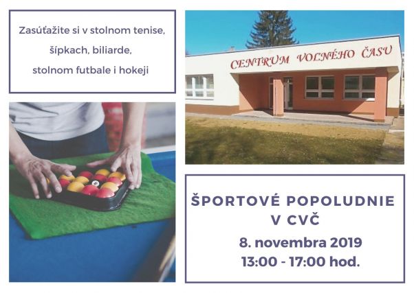 Športové popoludnie v CVČ 1