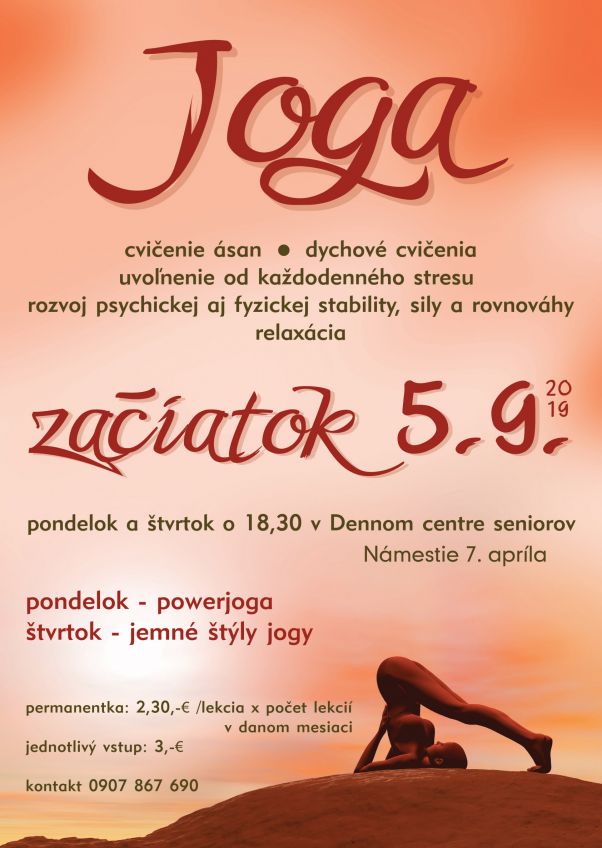 Joga v Brezovej pod Bradlom 1