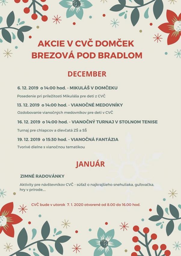 Akcie v CVČ počas decembra 2019 a januára 2020 1