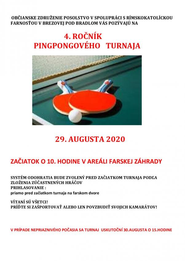 Pingpongový turnaj 1