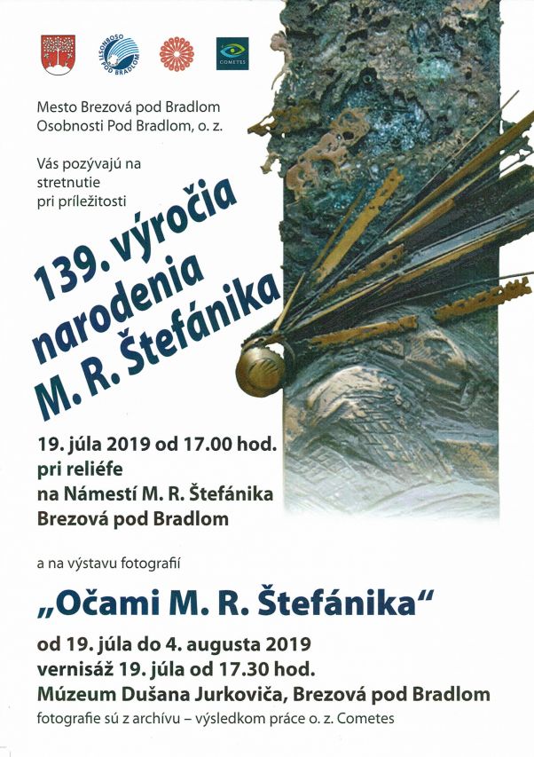 plagát Očami M. R. Štefánika