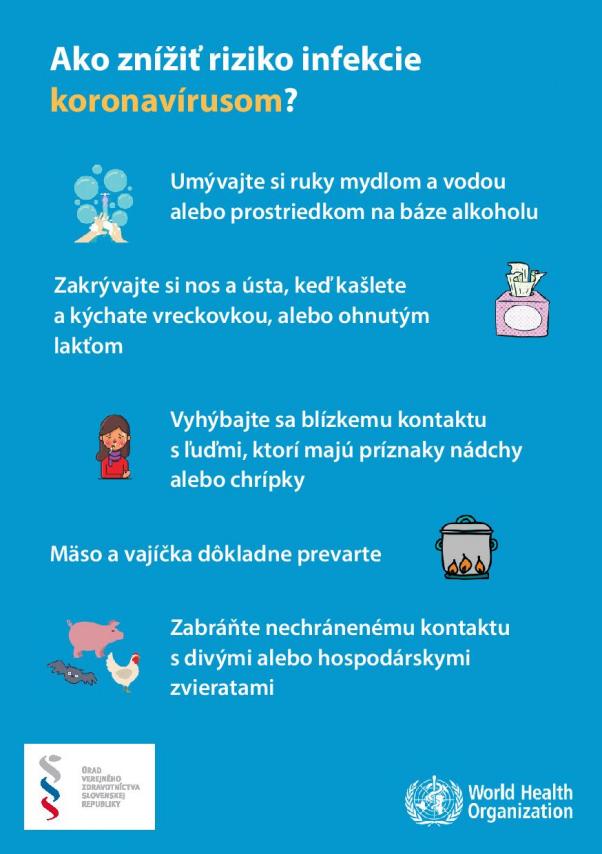 Odporúčania pre občanov v súvislosti s koronavírusom 1