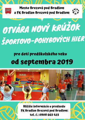 plagát krúžok športovo-pohybových hier
