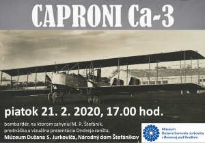 plagát prednáška Caproni Ca-3