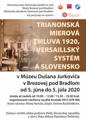 Vernisáž výstavy TRIANONSKÁ MIEROVÁ ZMLUVA 1920, VERSAILLSKÝ SYSTÉM A SLOVENSKO 1