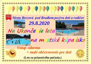 Ukončenie leta na mestskom kúpalisku 2